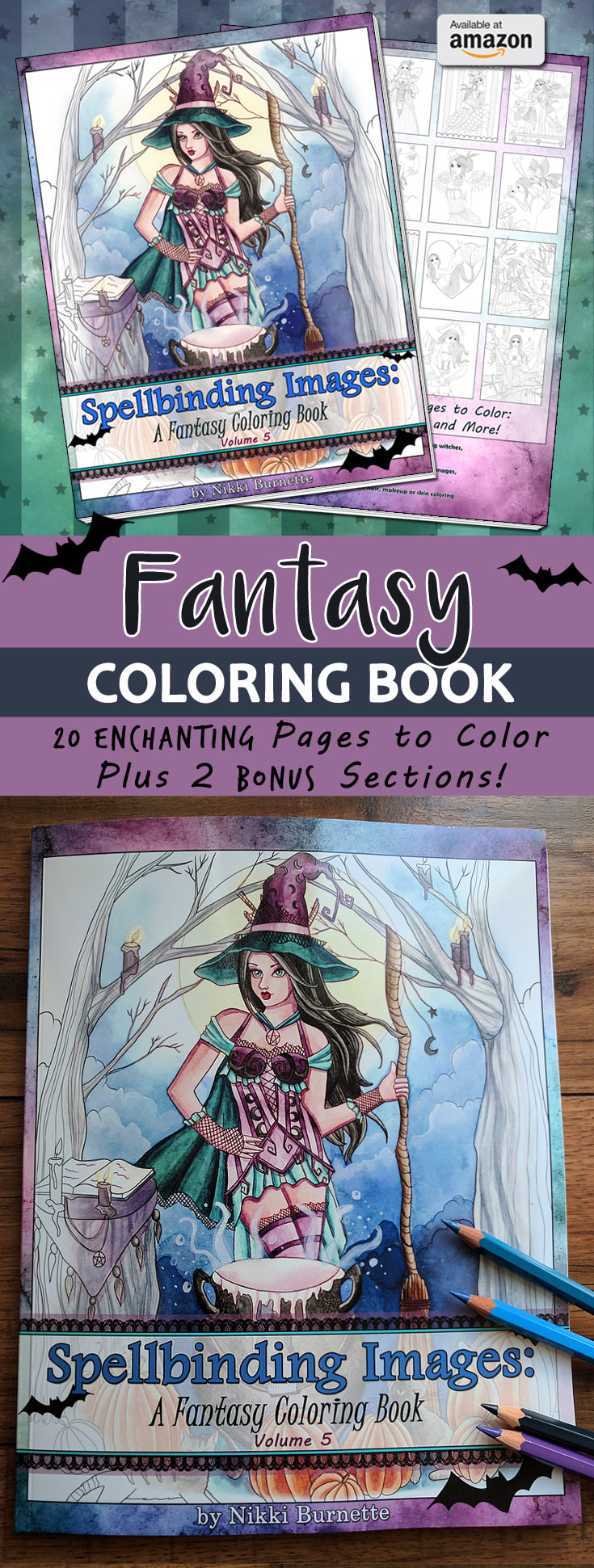 Color your way through a world of fantasy, fairies, mermaids and more! This coloring book incoludes 20 black and white illustrations featuring fairies, mermaids, witches and more. Adult coloring is a fun and relaxing activity for everyone to enjoy. Includes 2 bonus sections: Design Pages and Bonus Illustrations!